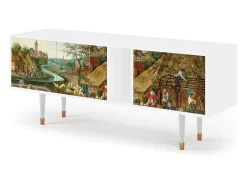 Móvel De Tv* Mueble de TV - 170х69х48 cm - T1 - The Younger - Spring, Branco Bege