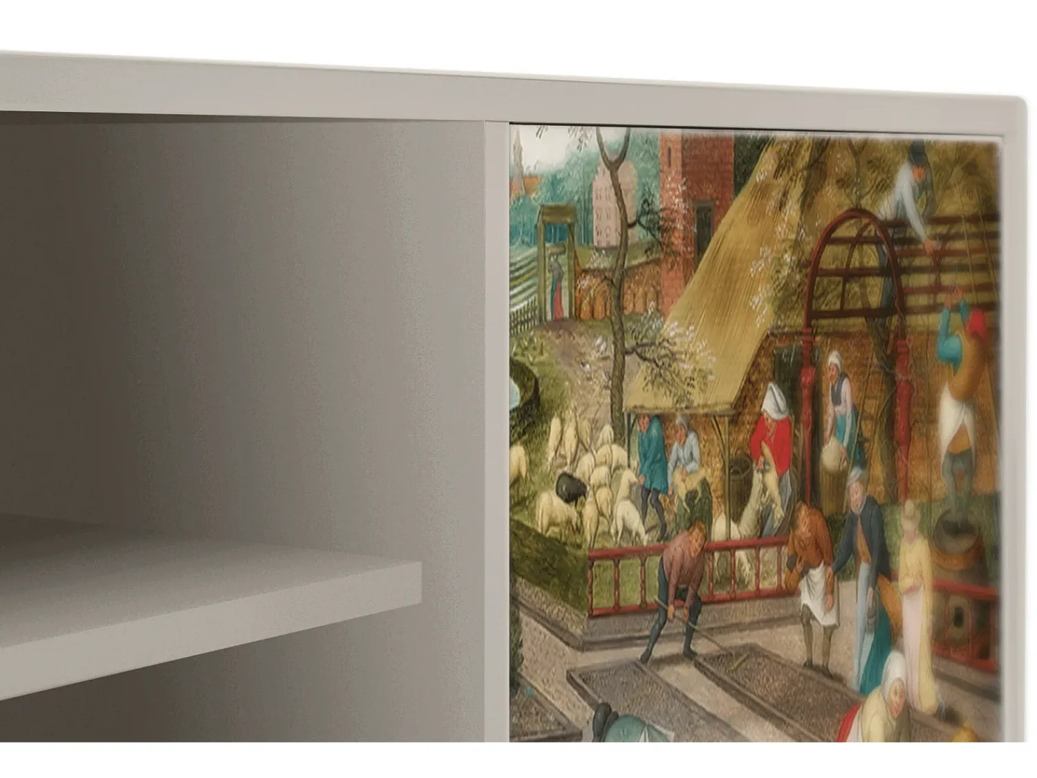 Móvel De Tv* Mueble de TV - 170х69х48 cm - T2 - The Younger - Spring, Areia Bege