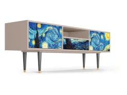 Mueble de TV - 170х59х41 cm - T6 - The Starry Night , Latte^ Móvel De Tv