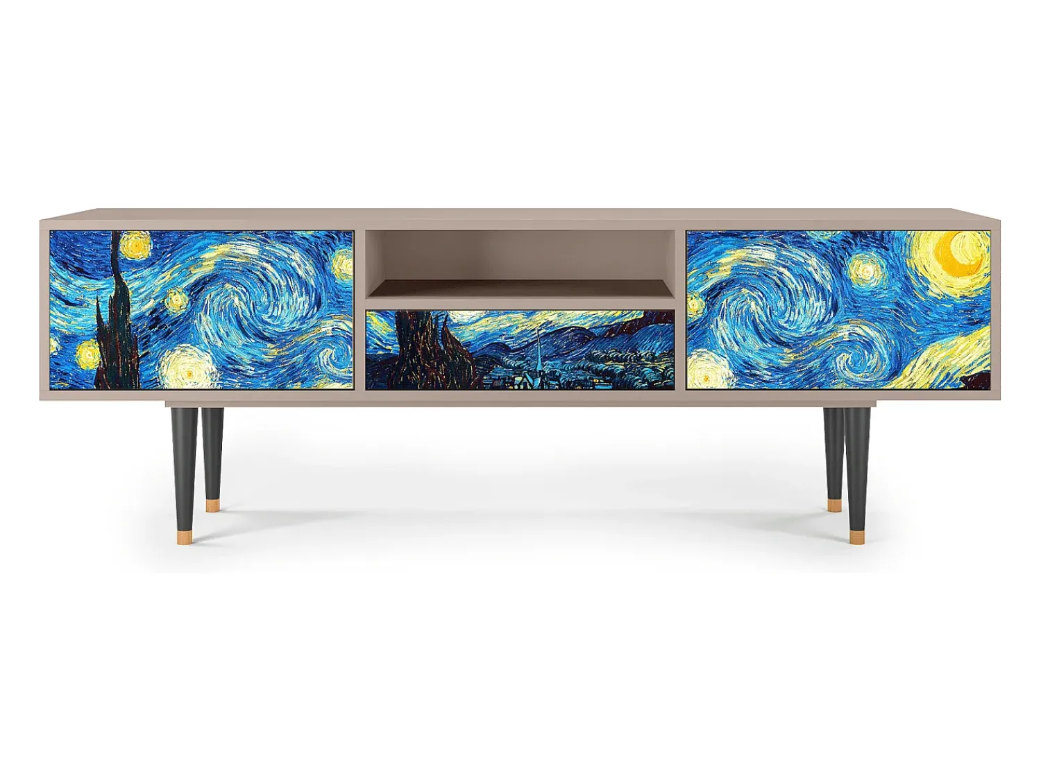 Mueble de TV - 170х59х41 cm - T6 - The Starry Night , Latte^ Móvel De Tv