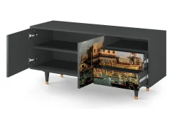 New Mueble de TV - 125х56х41 cm - T7 - The Bucintoro, Antracite Cinza antracite