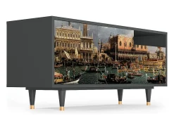 New Mueble de TV - 125х56х41 cm - T7 - The Bucintoro, Antracite Cinza antracite