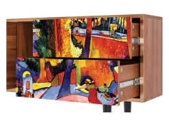 Móvel De Tv| Mueble de TV - 170х69х48 cm - T1 - The Turning Road, Nogueira Castanho