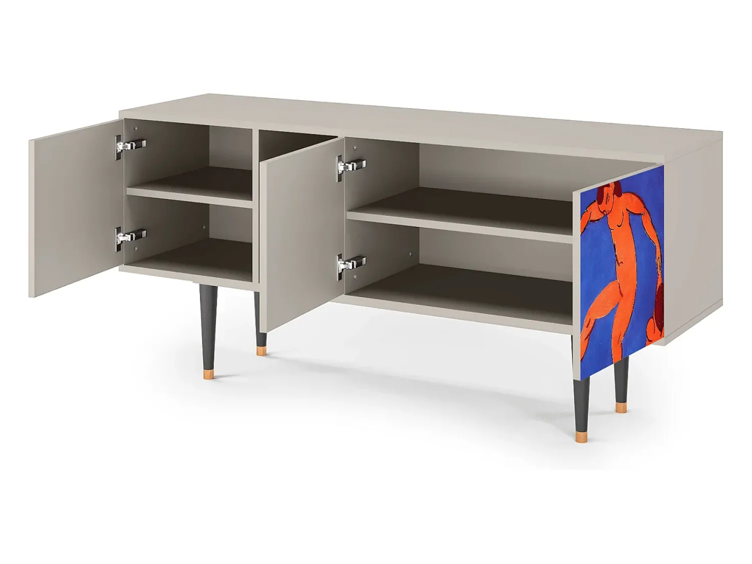 Mueble de TV - 150х69х41 cm - T5 - The Dance by Matisse , Areia Bege