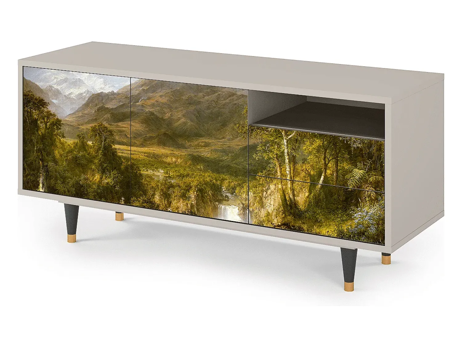 Mueble de TV - 125х56х41 cm - T7 - The Heart of the Andes , Areia^ Móvel De Tv