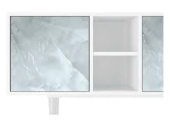 Móvel De Tv* Mueble de TV - 150х69х41 cm - T5 - The Onyx, Branco Bege