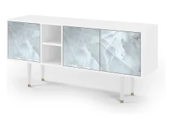 Móvel De Tv* Mueble de TV - 150х69х41 cm - T5 - The Onyx, Branco Bege