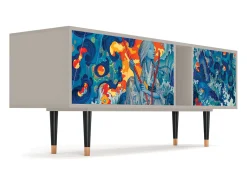 Móvel De Tv* Mueble de TV - 170х69х48 cm - T1 - The Girl - James Jean, Areia Bege