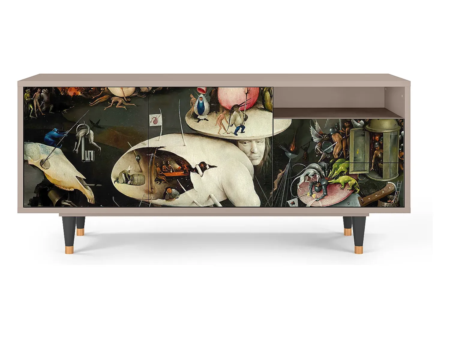 Online Mueble de TV - 125х56х41 cm - T7 - The Garden 2, Latte Bege
