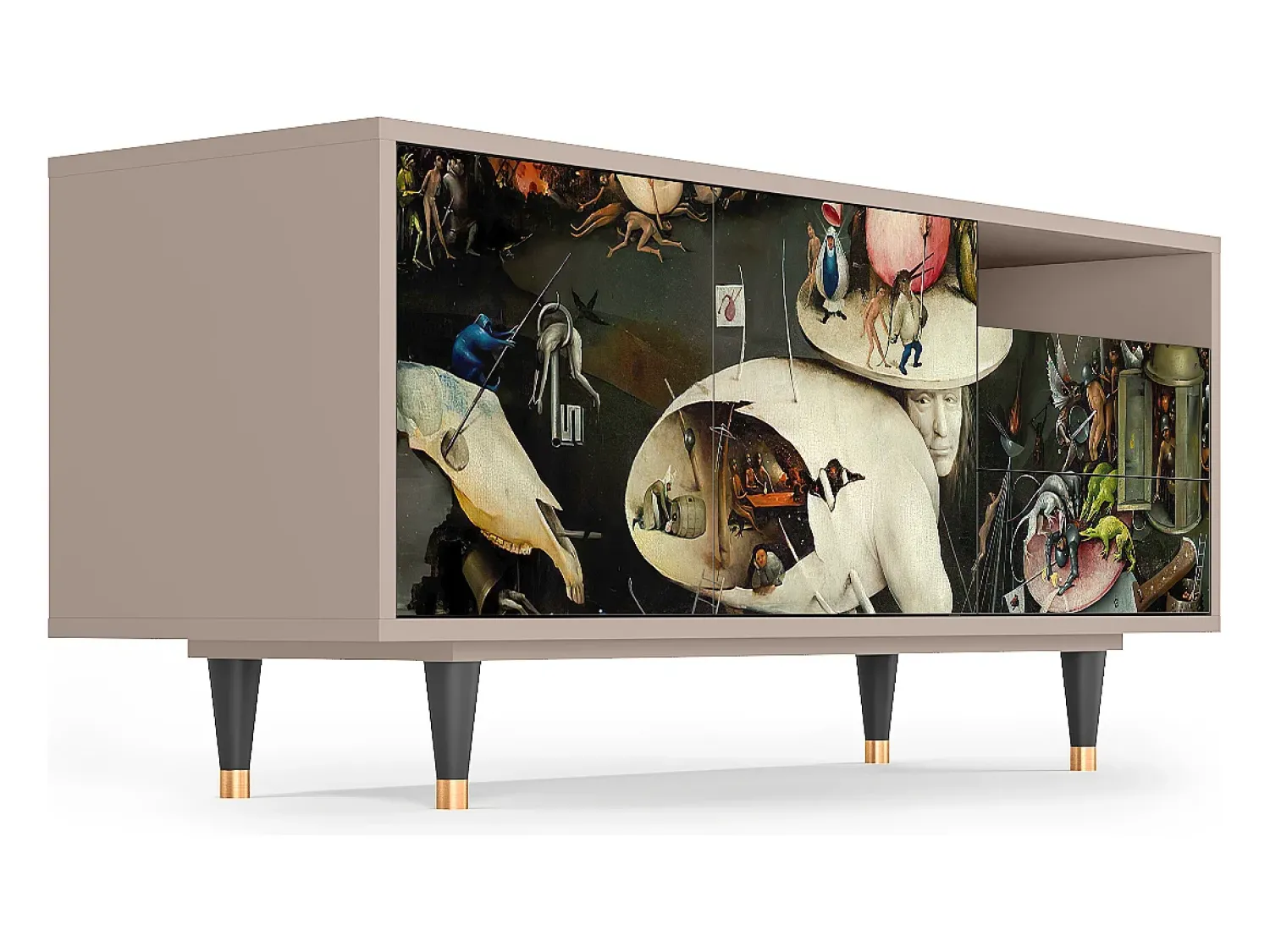 Online Mueble de TV - 125х56х41 cm - T7 - The Garden 2, Latte Bege