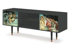 Móvel De Tv| Mueble de TV - 170х69х48 cm - T2 - The Birth of Venus, Antracite Cinza antracite