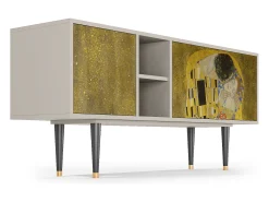 Móvel De Tv* Mueble de TV - 150х69х41 cm - T5 - The Kiss by Klimt , Areia Bege
