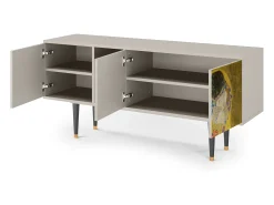 Móvel De Tv* Mueble de TV - 150х69х41 cm - T5 - The Kiss by Klimt , Areia Bege