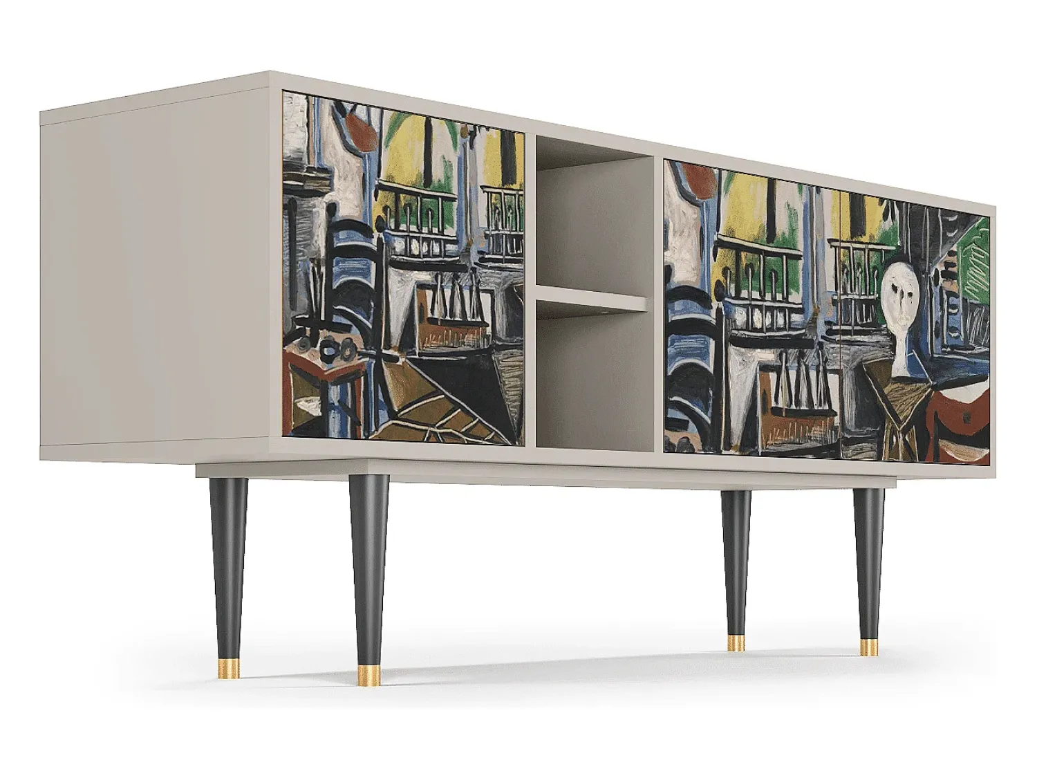 Sale Mueble de TV - 150х69х41 cm - T5 - The Studio , Areia Bege