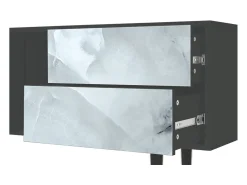 Best Mueble de TV - 170х69х48 cm - T1 - The Onyx, Antracite Cinza antracite