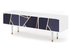 Móvel De Tv* Mueble de TV - 170х59х48 cm - T4 - The Amethyst, Branco Bege