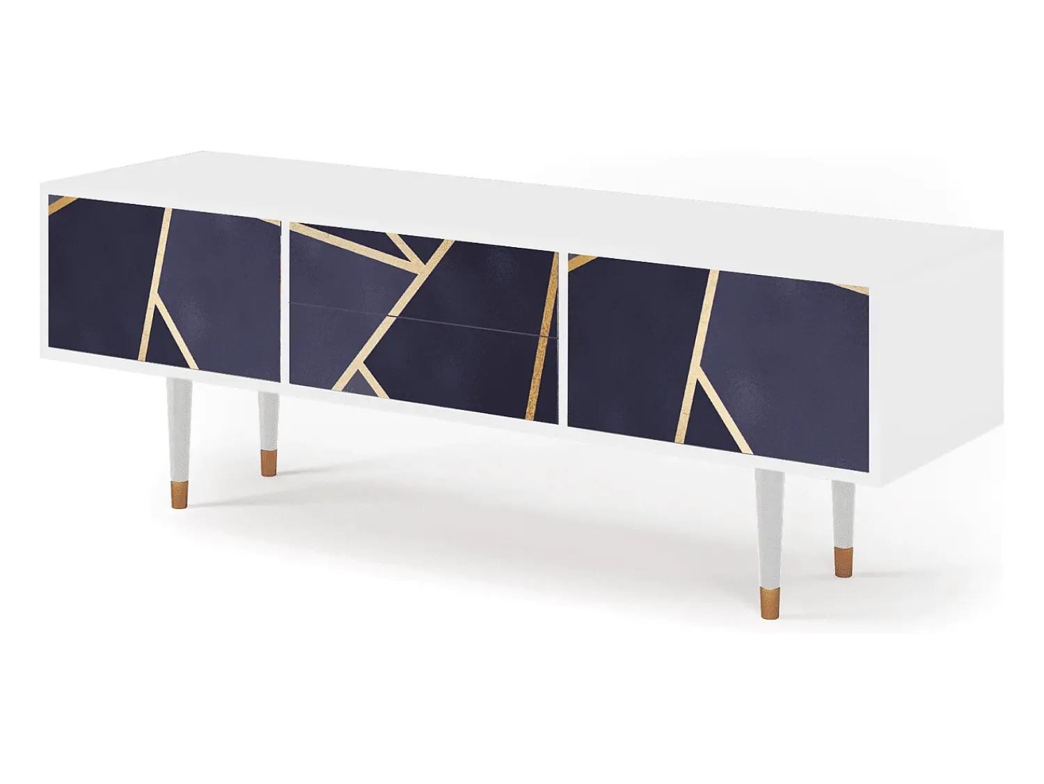 Móvel De Tv* Mueble de TV - 170х59х48 cm - T4 - The Amethyst, Branco Bege