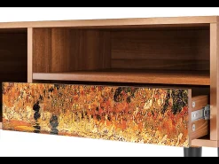 Móvel De Tv* Mueble de TV - 115х59х48 cm - T3 - The Banks, Nogueira Castanho