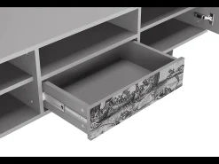 Móvel De Tv* Mueble de TV - 170х59х41 cm - T6 - The Temptation, Cinza Cinzento