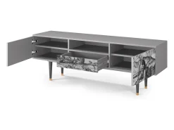 Móvel De Tv* Mueble de TV - 170х59х41 cm - T6 - The Temptation, Cinza Cinzento