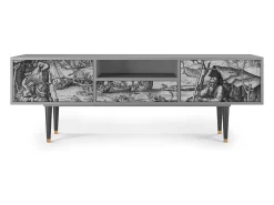 Móvel De Tv* Mueble de TV - 170х59х41 cm - T6 - The Temptation, Cinza Cinzento