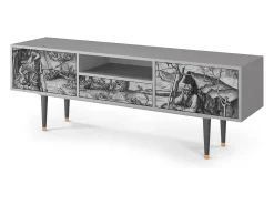 Móvel De Tv* Mueble de TV - 170х59х41 cm - T6 - The Temptation, Cinza Cinzento