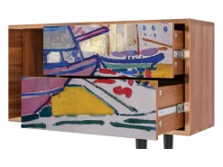 Sale Mueble de TV - 170х69х48 cm - T1 - The Port of Collioure , Nogueira Castanho
