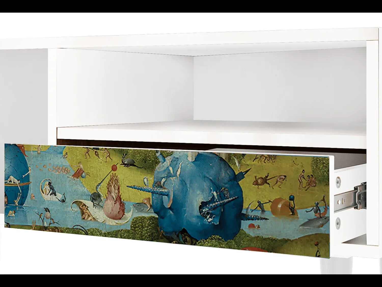 Móvel De Tv| Mueble de TV - 115х59х48 cm - T3 - The Garden 2 by Bosch, Branco Bege