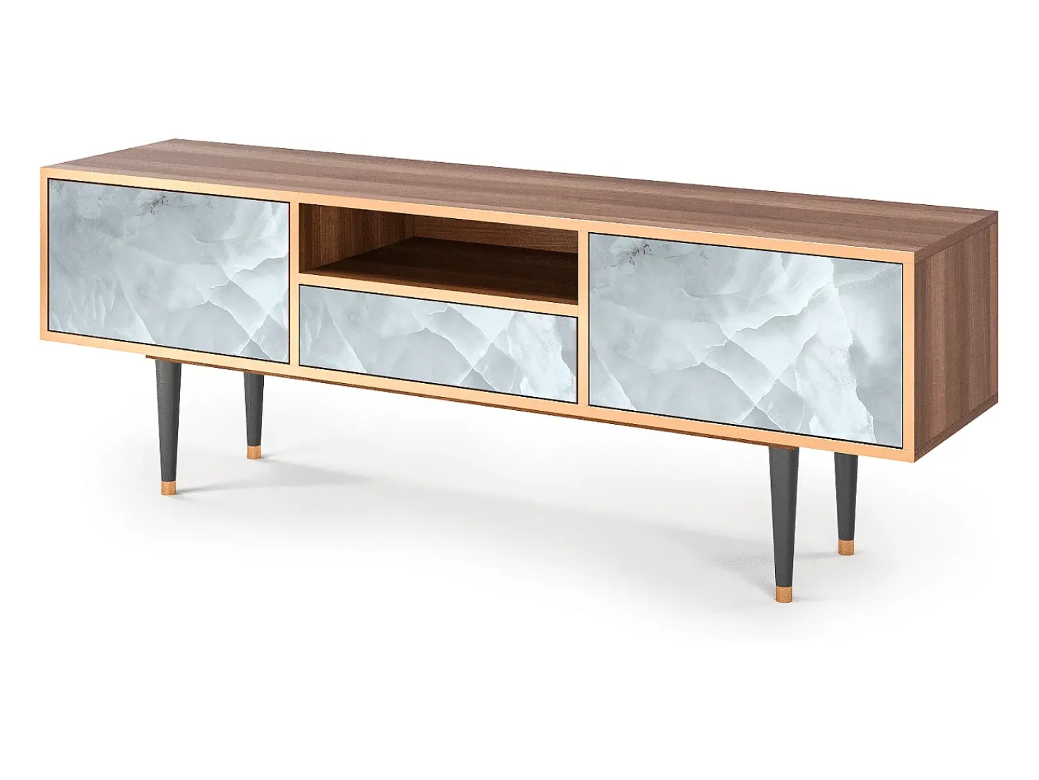 Mueble de TV - 170х59х41 cm - T6 - The Onyx, Nogueira^ Móvel De Tv