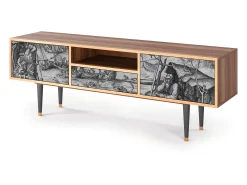 Móvel De Tv* Mueble de TV - 170х59х41 cm - T6 - The Temptation, Nogueira Castanho