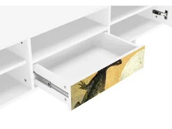 Móvel De Tv* Mueble de TV - 170х59х41 cm - T6 - The Garden by Bosch, Branco Bege