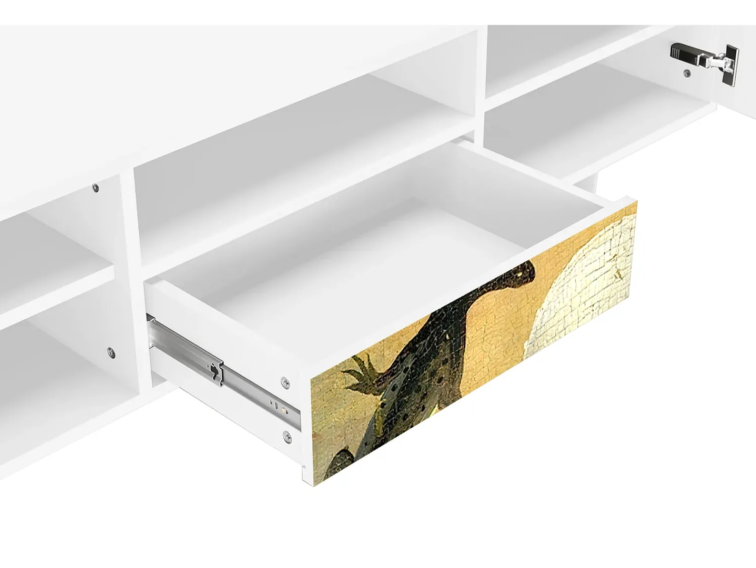 Móvel De Tv* Mueble de TV - 170х59х41 cm - T6 - The Garden by Bosch, Branco Bege
