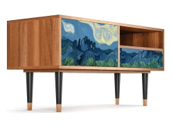 Móvel De Tv* Mueble de TV - 115х59х48 cm - T3 - The Oil Trees, Nogueira Castanho