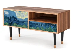 Móvel De Tv* Mueble de TV - 115х59х48 cm - T3 - The Oil Trees, Nogueira Castanho