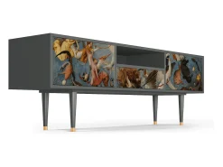Móvel De Tv* Mueble de TV - 170х59х41 cm - T6 - The Fall, Antracite Cinza antracite