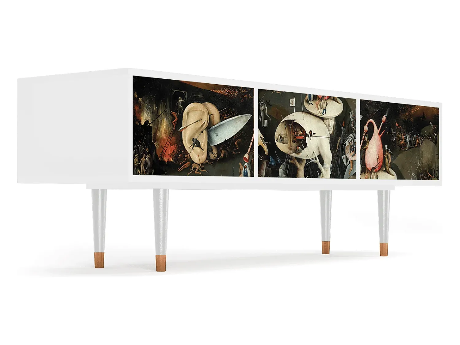 Mueble de TV - 170х59х48 cm - T4 - The Garden 2, Branco^ Móvel De Tv