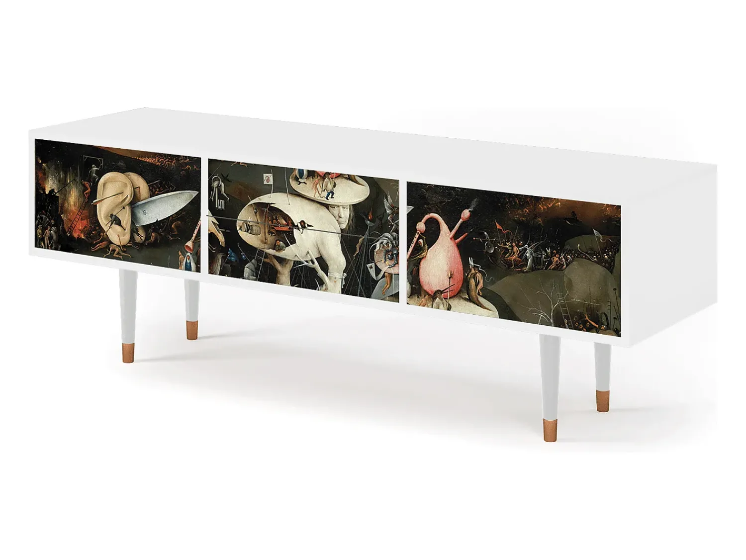 Mueble de TV - 170х59х48 cm - T4 - The Garden 2, Branco^ Móvel De Tv
