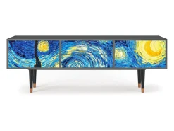 Mueble de TV - 170х59х48 cm - T4 - The Starry Night , Antracite Cinza antracite