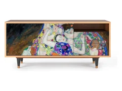 Móvel De Tv| Mueble de TV - 125х56х41 cm - T7 - The Maiden by Klimt, Nogueira Castanho