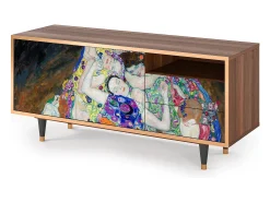 Móvel De Tv| Mueble de TV - 125х56х41 cm - T7 - The Maiden by Klimt, Nogueira Castanho