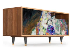 Móvel De Tv| Mueble de TV - 125х56х41 cm - T7 - The Maiden by Klimt, Nogueira Castanho