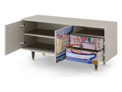 Discount Mueble de TV - 125х56х41 cm - T7 - The Port of Collioure , Areia Bege