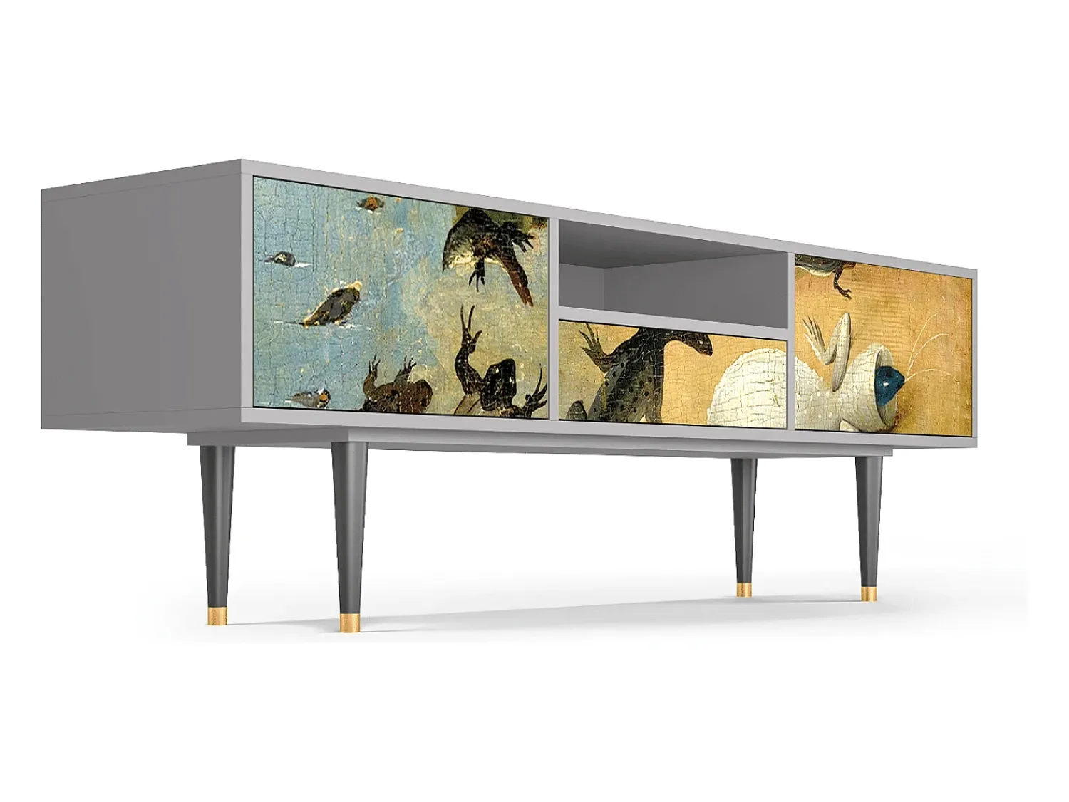 Mueble de TV - 170х59х41 cm - T6 - The Garden by Bosch, Cinza^ Móvel De Tv