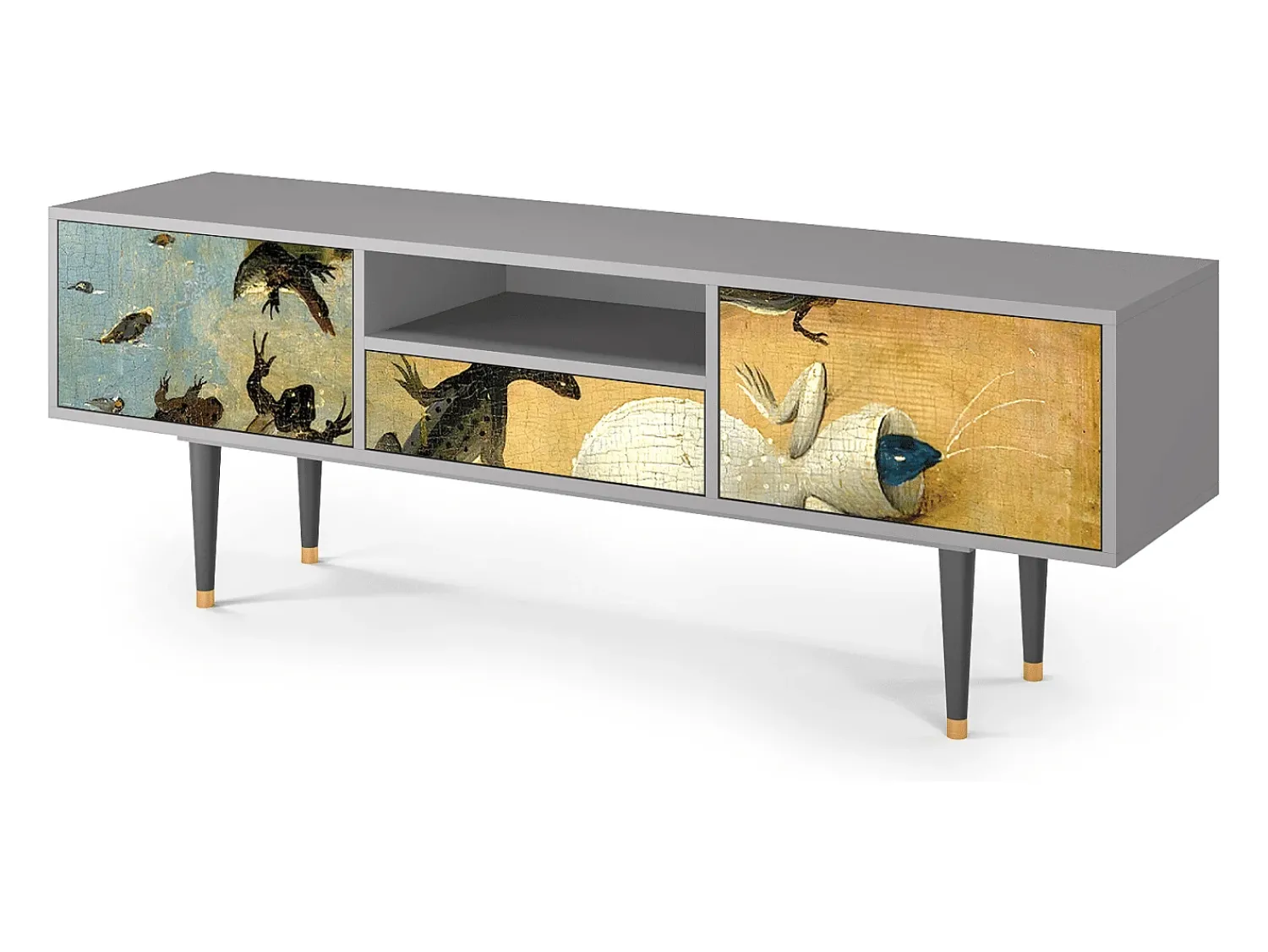 Mueble de TV - 170х59х41 cm - T6 - The Garden by Bosch, Cinza^ Móvel De Tv