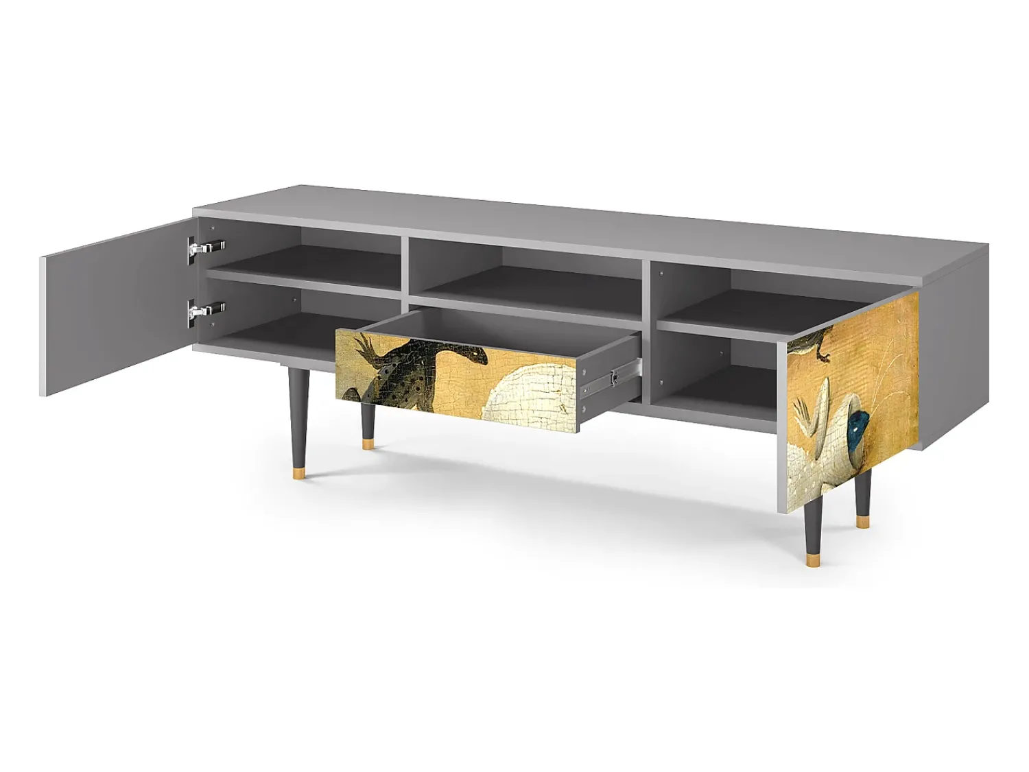 Mueble de TV - 170х59х41 cm - T6 - The Garden by Bosch, Cinza^ Móvel De Tv