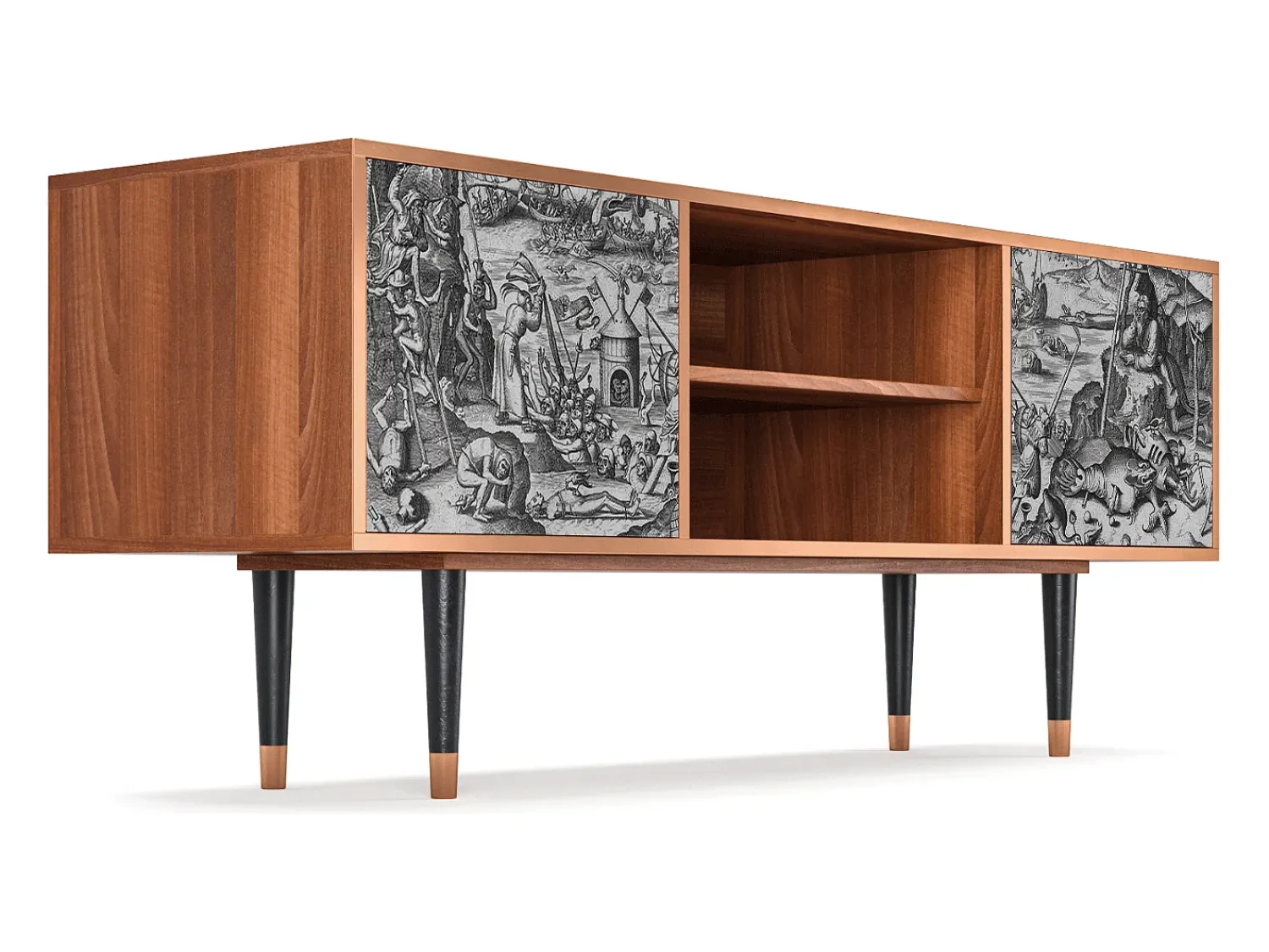 Mueble de TV - 170х69х48 cm - T2 - The Temptation, Nogueira^ Móvel De Tv