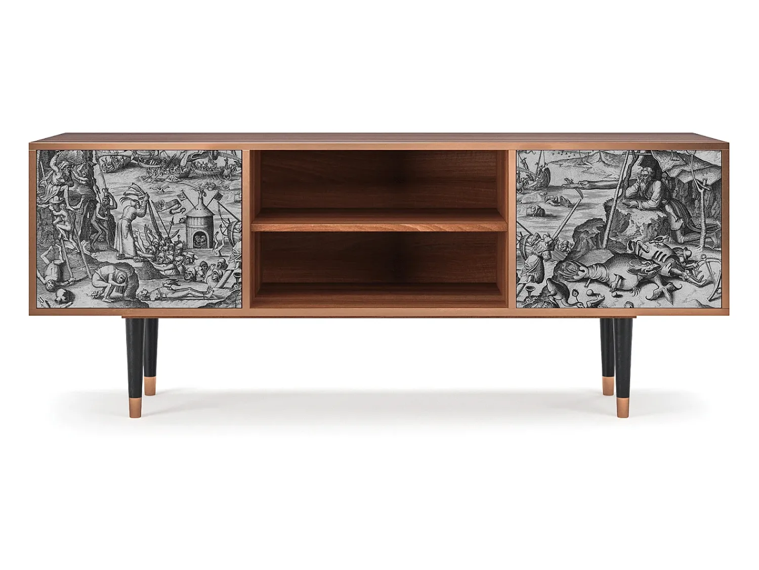 Mueble de TV - 170х69х48 cm - T2 - The Temptation, Nogueira^ Móvel De Tv