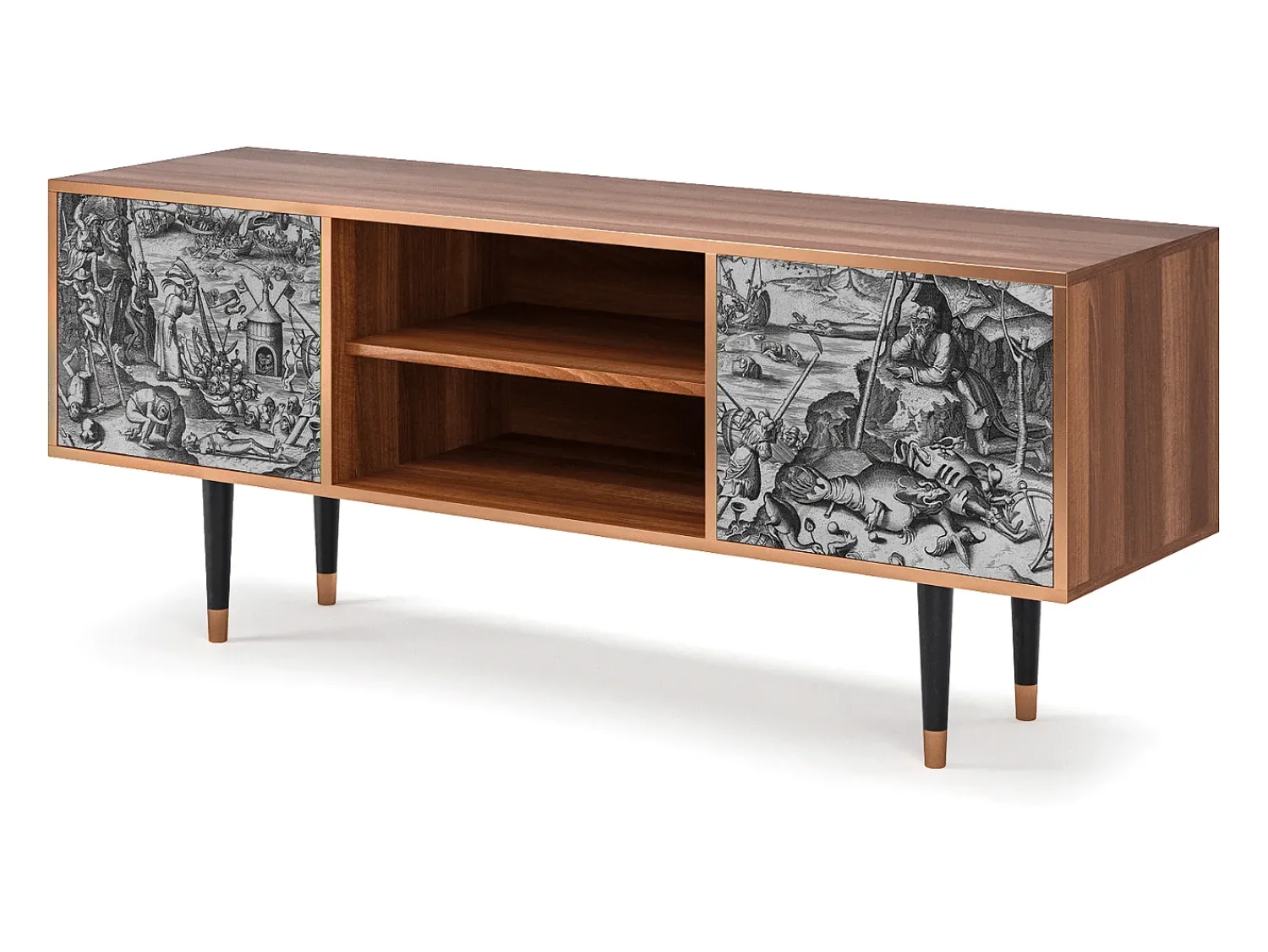 Mueble de TV - 170х69х48 cm - T2 - The Temptation, Nogueira^ Móvel De Tv
