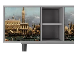 Mueble de TV - 150х69х41 cm - T5 - The Bucintoro, Cinza^ Móvel De Tv