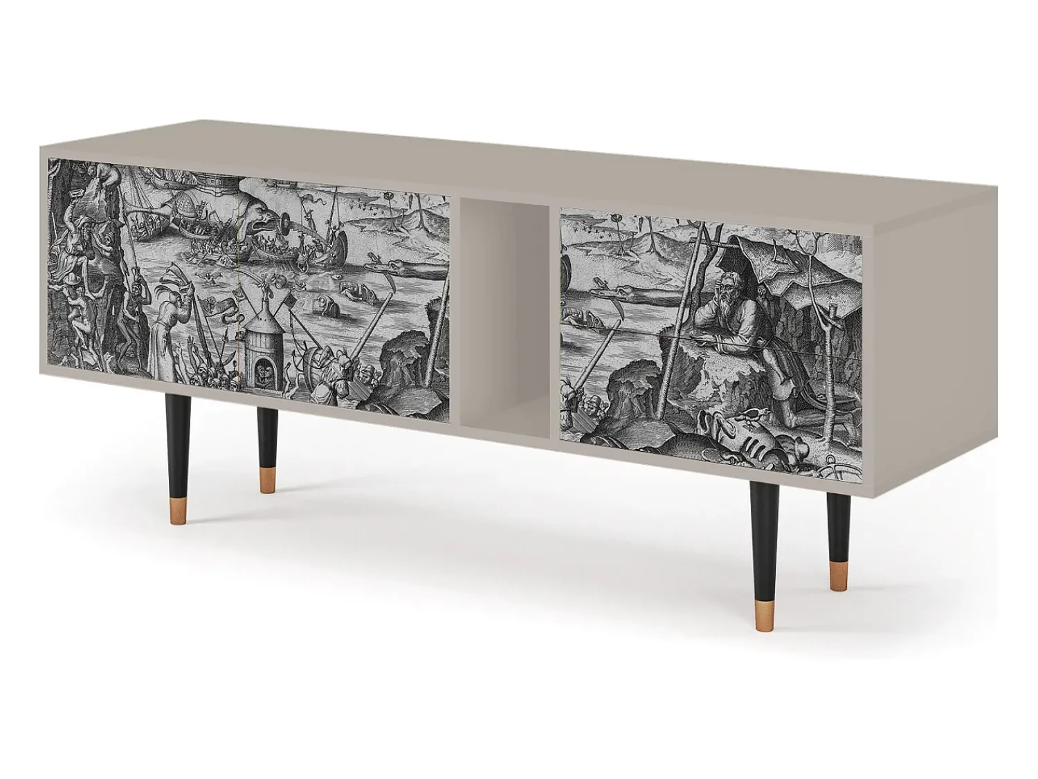 Móvel De Tv* Mueble de TV - 170х69х48 cm - T1 - The Temptation, Areia Bege